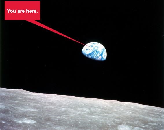 Earth from Apollo 8. (c) NASA